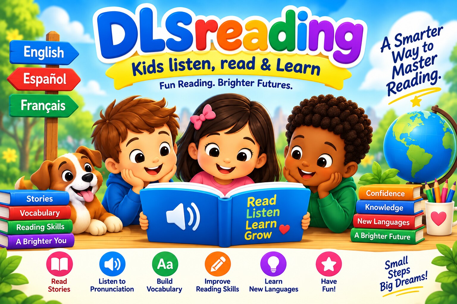 DLSReading — Kids listen, read and learn